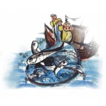 漁夫捕魚圖