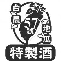 台農 57 號地瓜特製酒及圖