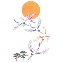 五鶴圖