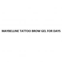 MAYBELLINE TATTOO BROW GEL FOR DAYS