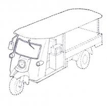 三輪小型卡車立體商標