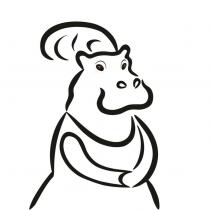 河馬小姐輪廓圖