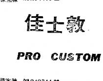 佳士敦 PRO CUSTOM 