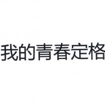我的青春定格