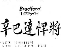 辛巴達悍將 BRADFORD VITRAGLAS 