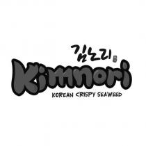 廣川 Kimnori 及其韓文 KOREAN CRISPY SEAWEED 設計字