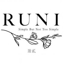 陸貳 RUNI Simple But Not Too Simple 及圖