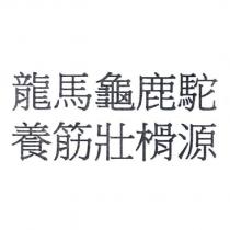 龍馬龜鹿駝養筋壯榾源