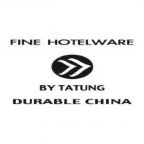 FINE HOTELWARE BY TATUNG DURABLE CHINA 及圖