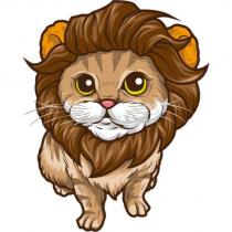 獅子貓圖