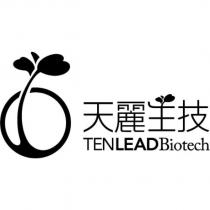 天麗生技設計字 TENLEADBiotech 及圖