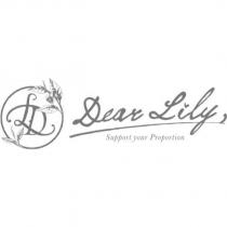 DL Dear LILY,設計字 Support your Proportion 及圖