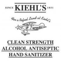 KIEHL'S CLEAN STRENGTH ALCOHOL ANTISEPTIC HAND SANITIZER / logo