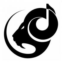 羊角音樂商標設計圖