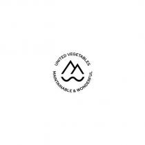 MW 設計字 UNITED VEGETABLES MAINTAINABLE & WONDERFUL