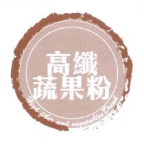 高纖蔬果粉 High fiber and vegetablesDrink 及圖