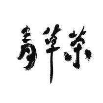 青草茶設計字