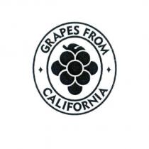 GRAPES FROM CALIFORNIA & Design covering 