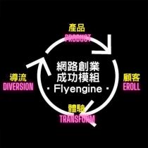 網路創業成功模組 Flyengine 及圖
