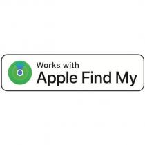 WORKS WITH APPLE FIND MY BADGE