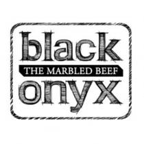BLACK ONYX THE MARBLED BEEF stylised logo
