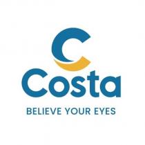 C Costa BELIEVE YOUR EYES & design