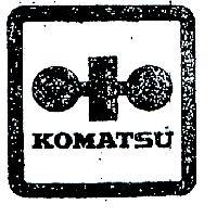 小松製作所股份有限公司標章及 KOMATSU 