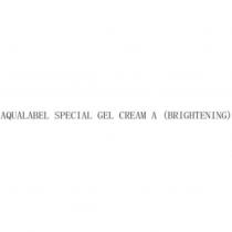 AQUALABEL SPECIAL GEL CREAM A