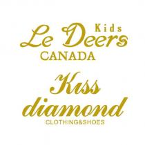 Le Deers kids CANADA Kiss diamond CLOTHING&SHOES