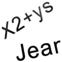 X2+ys Jean 設計字