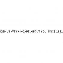 KIEHL'S WE SKINCARE ABOUT YOU SINCE 1851