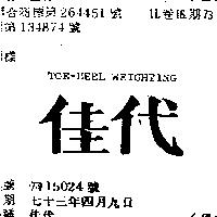 佳代 TOE HEEL WEIGHING 