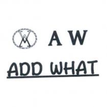 ADD WHAT 、 AW 及圖