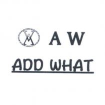 ADD WHAT 、 AW 及圖