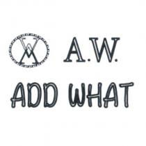ADD WHAT 、 A.W. 及 A.W. 圖