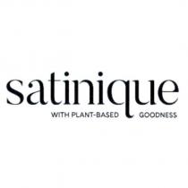 SATINIQUE WITH PLANT-BASED GOODNESS logo