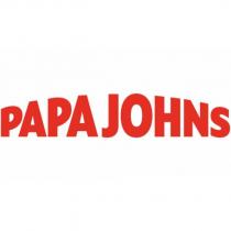 PAPA JOHNS in horizontal arch design color