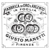 FABBRICA DI ORO E ARGENTO IN FOGLIA GIUSTO MANETTI FIRENZE