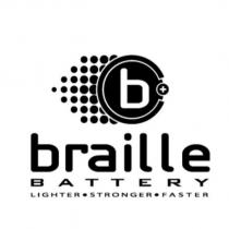 braille BATTERY LIGHTER STRONGER FASTER 及圖