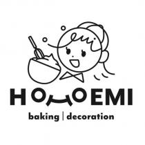 HoHoEMI 及圖 baking decoration