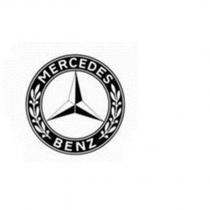 Dreizackstern im Lorbeerkranz mit Mercedes-Benz