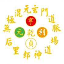 無極混元玄門道脈 后里郎神道場 乾元亨利貞及圖