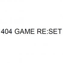 404 GAME RE:SET