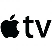 TV WITH APPLE LOGO