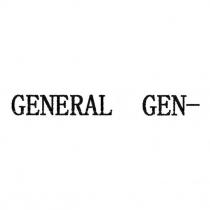 GENERAL GEN —
