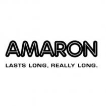 AMARON 設計字 LASTS LONG, REALLY LONG.