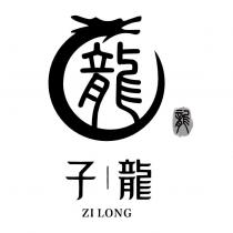 子龍 ZI LONG 龍設計字及圖