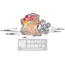 白沙屯媽祖 曜喝水鹼性離子水 PH9.0 ALKALINE WATER 字及圖