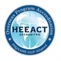 HEEACT ACCREDITED Overseas Program Accreditation 及圖