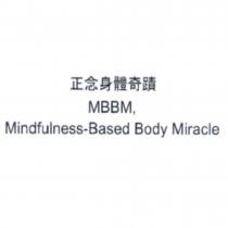正念身體奇蹟 MBBM, Mindfulness-Based Body Miracle